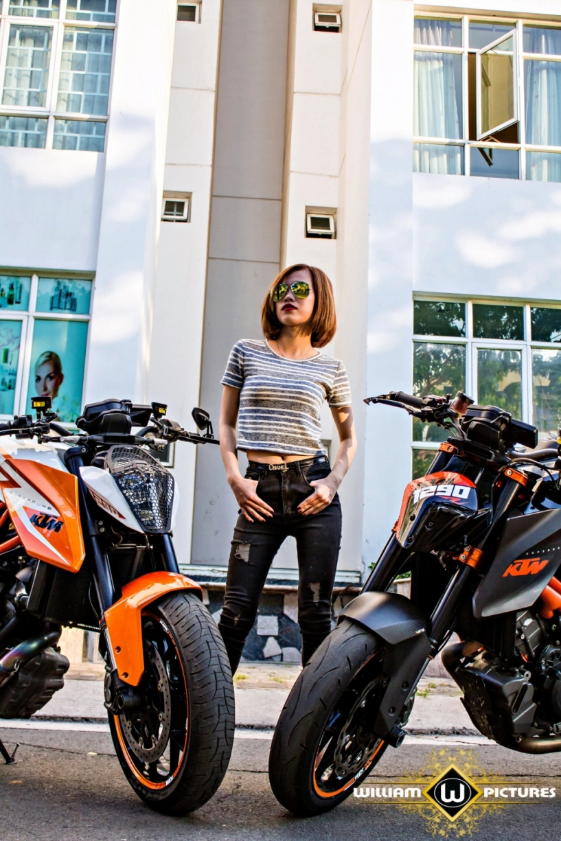 Song mã ktm 1290 super duke r tuyệt đẹp trong bộ ảnh thiên thần và ác quỷ tại việt nam