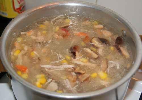 Soup cua nấm gà