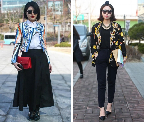 Street style ấn tượng của phố thời trang xứ hàn