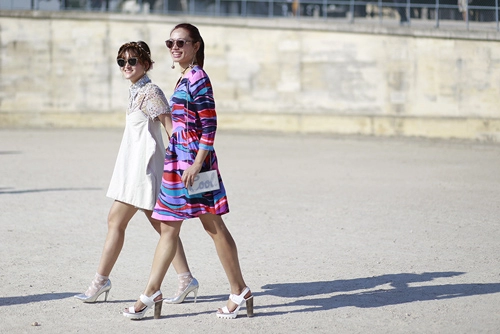 Street style việt rộn ràng paris fashion week xuân hè 2016