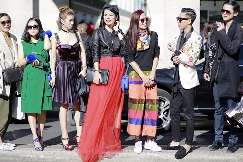 Street style việt rộn ràng paris fashion week xuân hè 2016