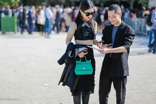 Street style việt rộn ràng paris fashion week xuân hè 2016