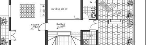 Thiết kế nhà ở kết hợp kinh doanh vàng bạc