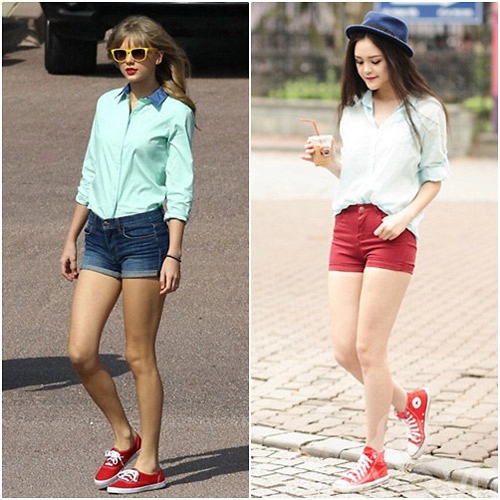 Thời trang của taylor swift được sao việt mến mộ