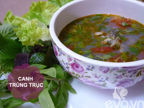 Thực đơn cá trứng kho canh trùng trục