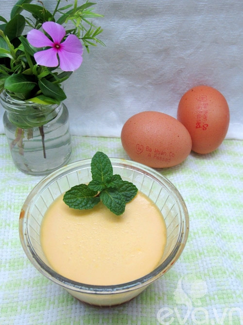 Tráng miệng với bánh flan nướng