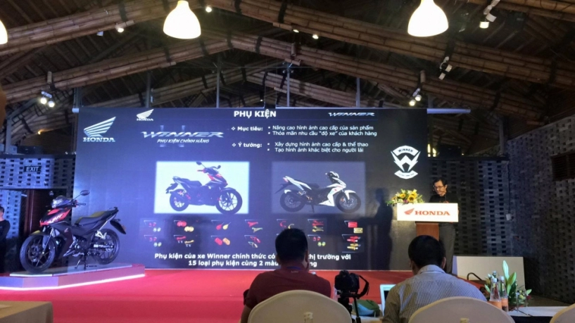 tường thuật trực tiếp sự kiện ra mắt chính thức honda winner 150 giá cả và chạy thử xe