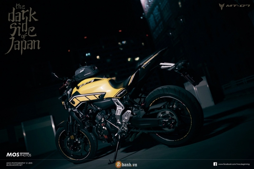 Vẻ đẹp huyền bí của yamaha mt-07 phiên bản kỷ niệm 60 năm độ full rider