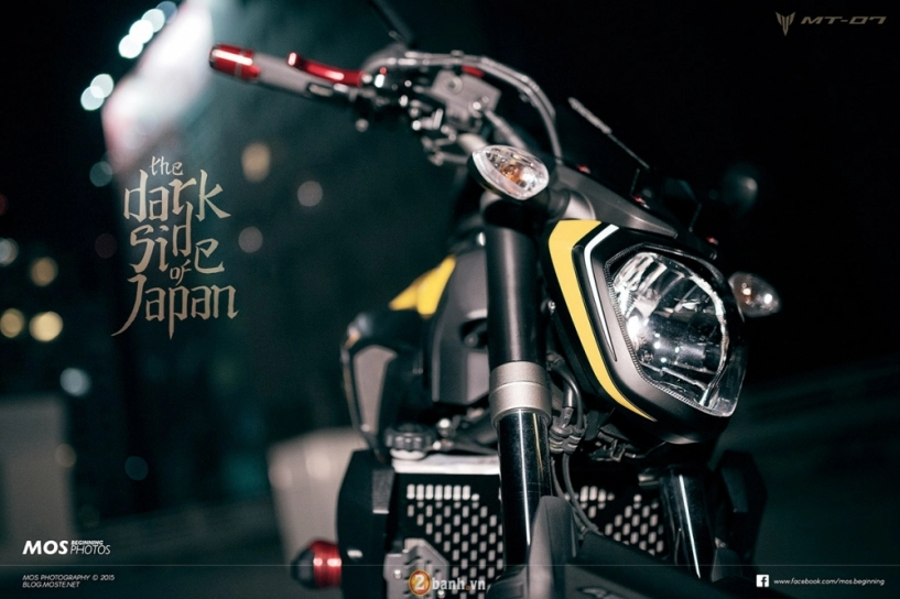 Vẻ đẹp huyền bí của yamaha mt-07 phiên bản kỷ niệm 60 năm độ full rider