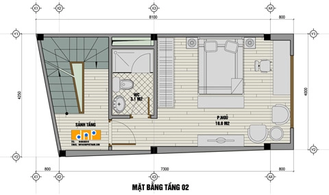 Xây nhà 3 tầng trên đất méo