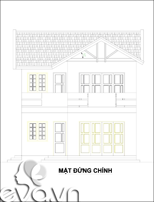 Xây nhà 80m2 xinh xắn hiện đại