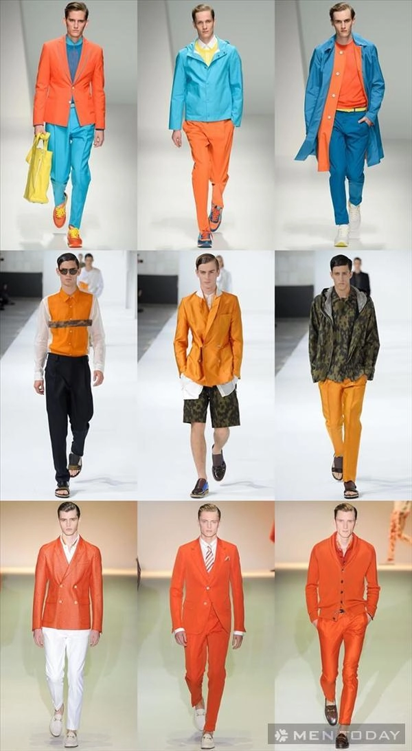 Xu hướng thời trang nam xuân hè 2013 rực rỡ sắc cam