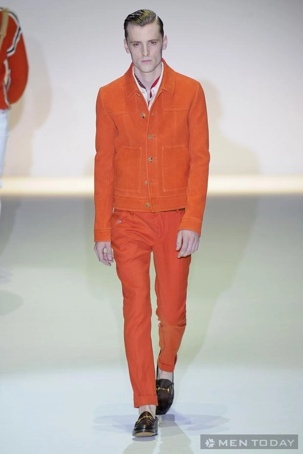 Xu hướng thời trang nam xuân hè 2013 rực rỡ sắc cam