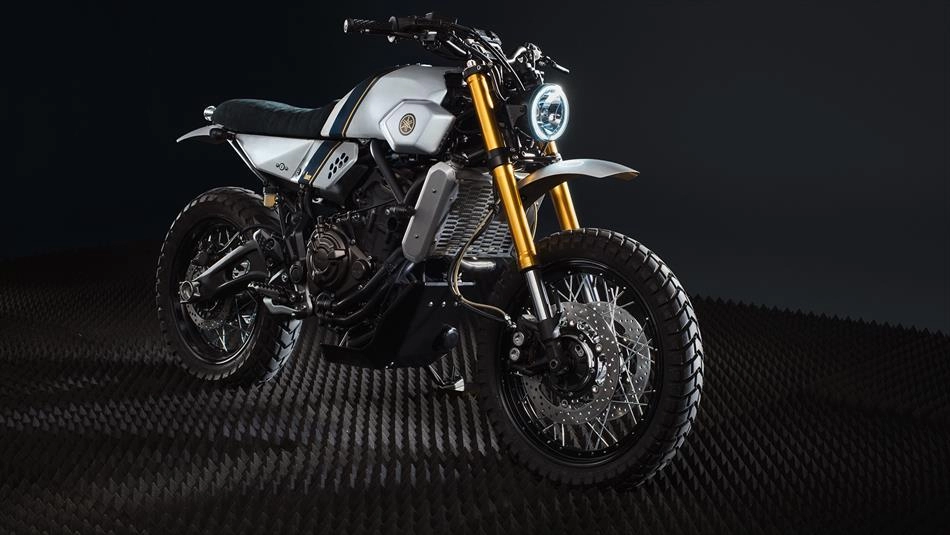 Yamaha xsr700 vô cùng ấn tượng trong bản độ tracker từ bunker customs cycle