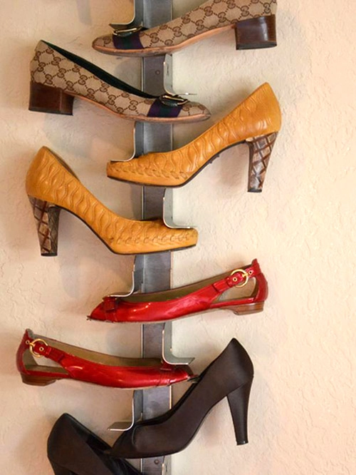 10 kiểu trữ giày dép đơn giản mà gọn