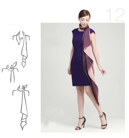 20 kiểu thắt khăn vừa sang vừa điệu cho nữ công sở