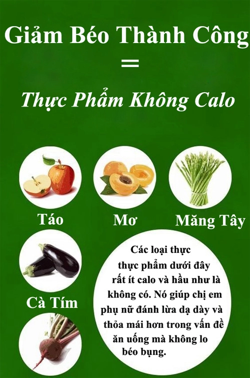 43 thực phẩm ít calo cho bạn giảm cân hoàn hảo