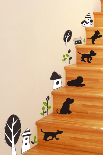 5 cách làm đẹp cho tường dọc cầu thang