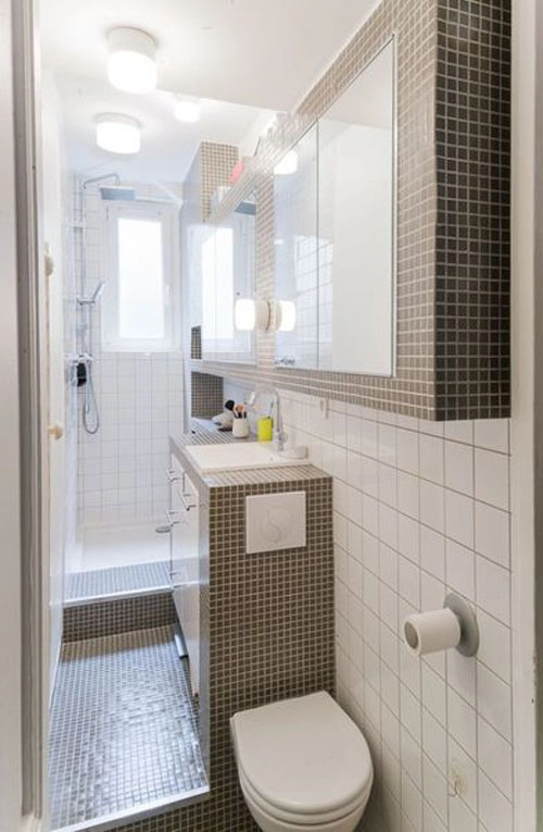 9 ý tưởng lớn tối ưu hóa không gian phòng tắm hẹp