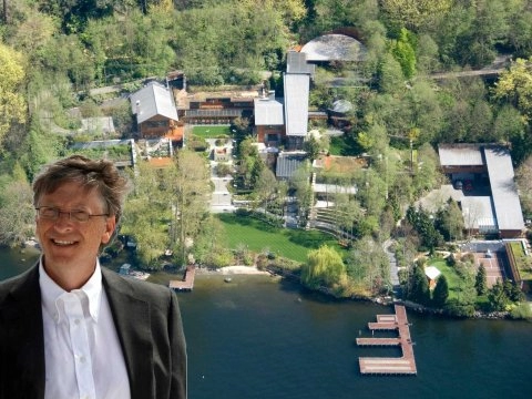 Ảnh hiếm về biệt thự triệu đô nuôi cả cá mập của bill gates