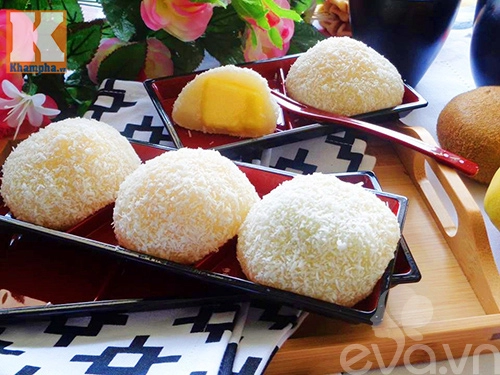 Bánh mochi nhân hoa quả ngon như tiệm