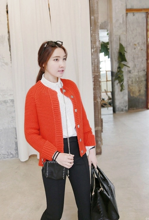 Bộ sưu tập áo cardigan của cô gái mùa xuân