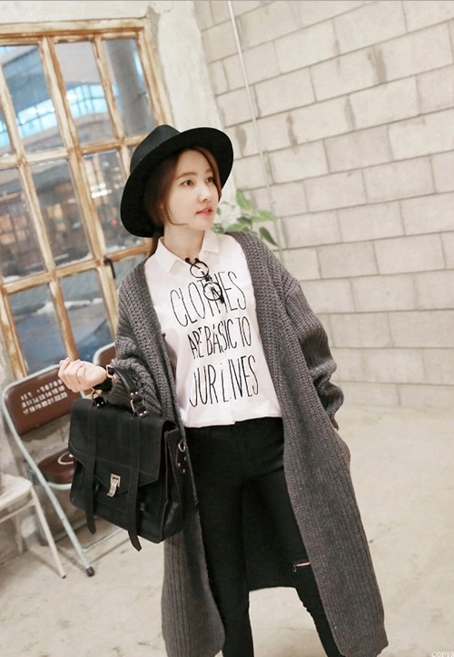 Bộ sưu tập áo cardigan của cô gái mùa xuân