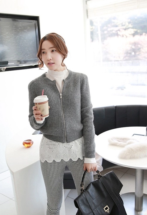 Bộ sưu tập áo cardigan của cô gái mùa xuân