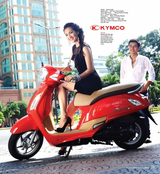 Bộ sưu tập kymco many fi so dáng cùng người mẫu