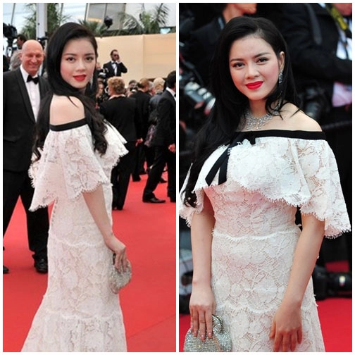 Bóc mác váy hàng hiệu của lý nhã kỳ tại cannes 2013