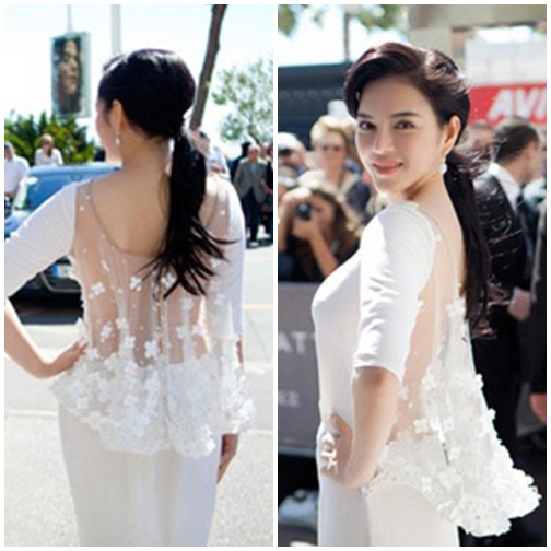 Bóc mác váy hàng hiệu của lý nhã kỳ tại cannes 2013