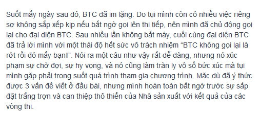 Btc masterchef dập tắt tình yêu nấu nướng