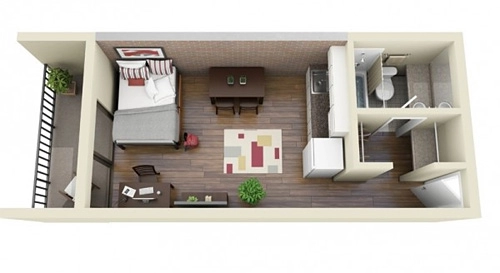 Các kiểu bố trí hợp lý cho căn hộ 40 m2