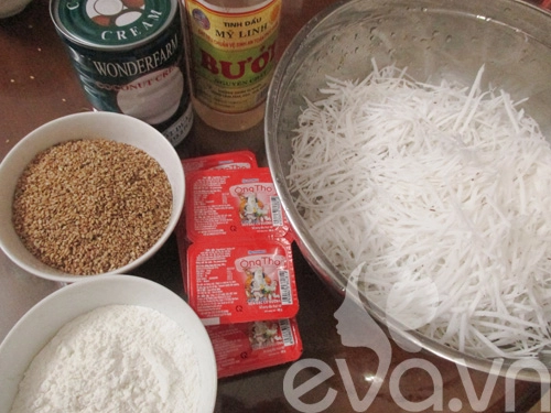 Cách làm bánh trung thu nướng nhân sữa dừa