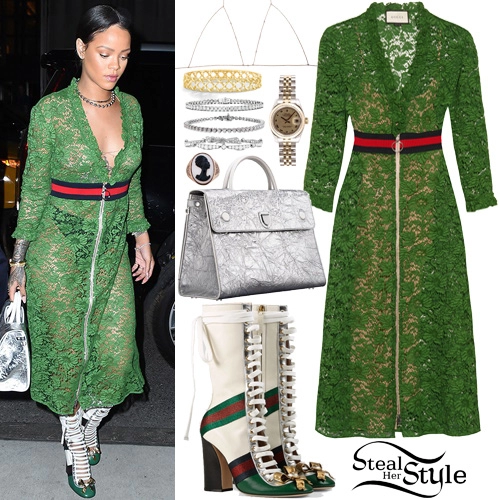 Cách mặc váy maxi chẳng giống ai của rihanna