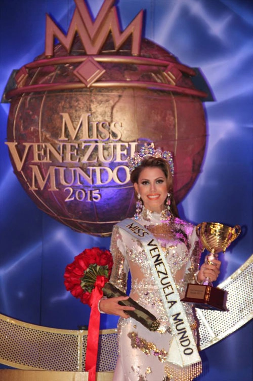 Cận cảnh nhan sắc kiều diễm của tân hoa hậu venezuela
