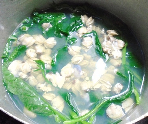 Canh ngao mồng tơi thanh mát ngon miệng