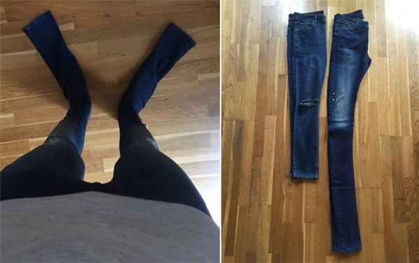 Chiếc quần jeans dài quái dị khiến người mua phát điên