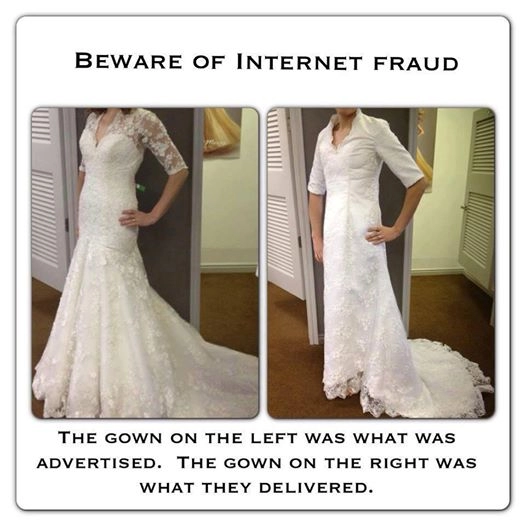 Cô dâu khóc tức tưởi vì thảm hoạ váy cưới mua qua mạng