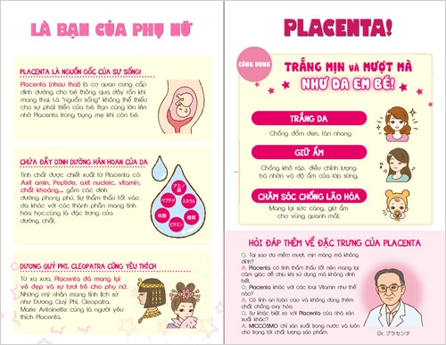 Dưỡng da trắng mịn như em bé chỉ 30s mỗi ngày với placenta