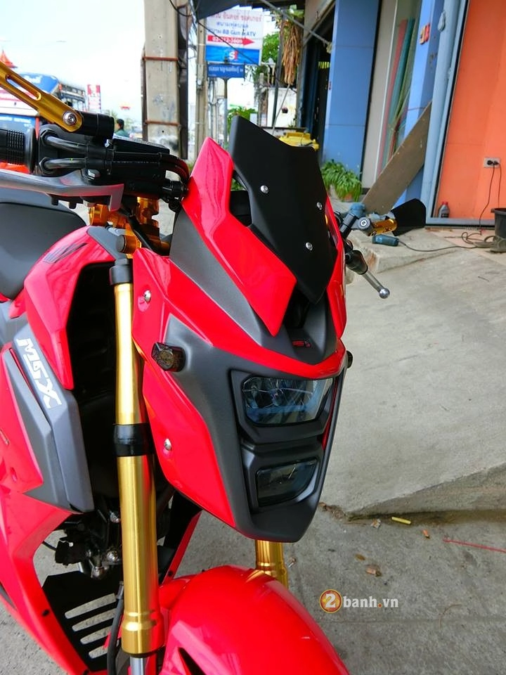 Honda msx 2016 chế mủ phong cách với dàn đồ chơi nổi bật