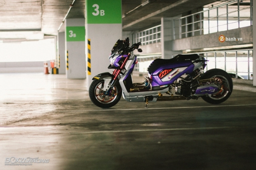 Honda zoomer-x độ độc đáo với phiên bản purple glass