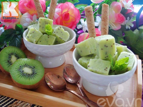 Kem kiwi mát lạnh thơm ngon lại dễ làm