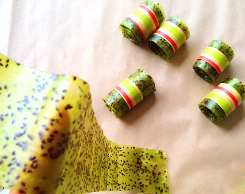 Kẹo cuộn kiwi thơm ngon đẹp mắt cho be