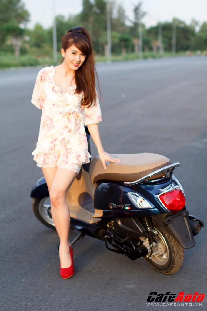 Kymco many fi so dáng cùng hotgirl linh napie