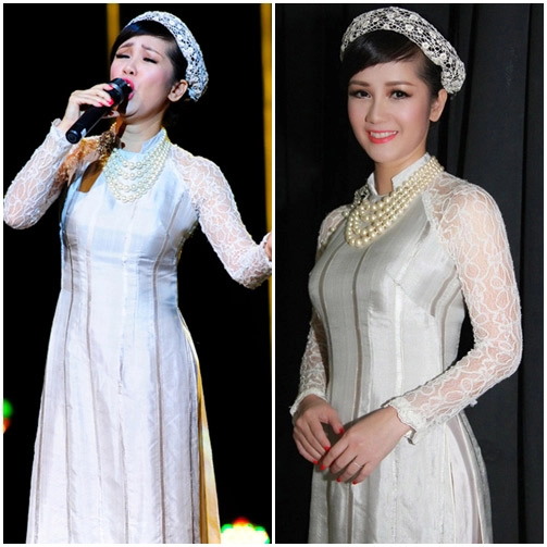 Mấy ai u50 mặc áo dài quyến rũ được như diva hồng nhung