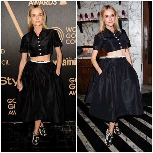 Mỹ nhân diane kruger lột xác với áo lửng