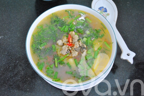 Ngon miệng hàu sữa nấu canh chua