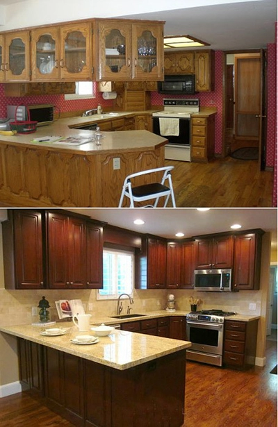Những căn bếp cũ ấn tượng hơn sau khi cải tạo