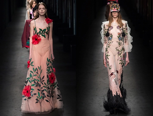 Những quý cô gucci đẹp nghẹt thở khai màn milan fw